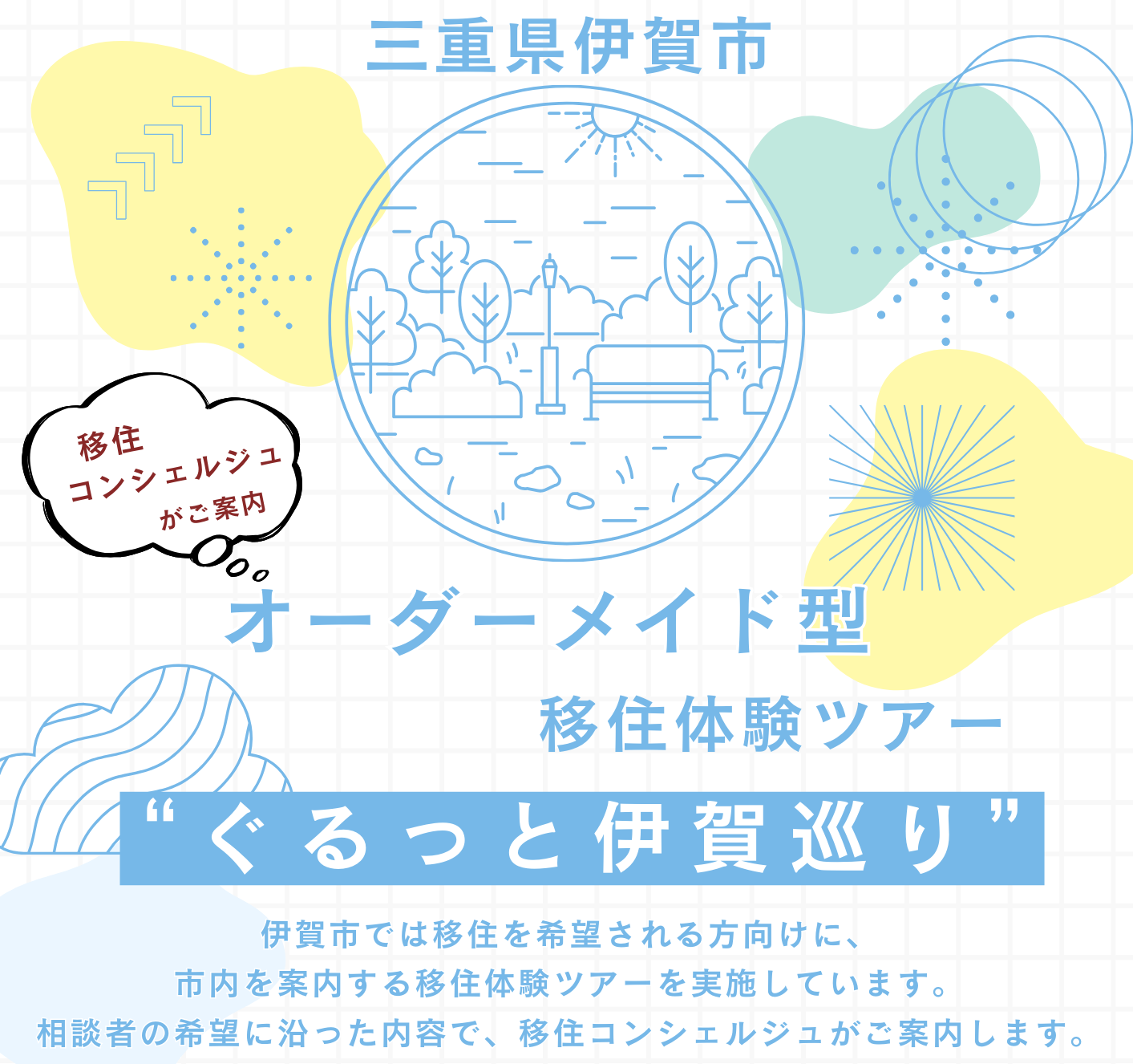 移住コンシェルジュがご案内!!!オーダーメイド型移住体験ツアー“ぐるっと伊賀巡り”